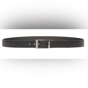 Bally Shiff Calf Leather Adjustable / Reversible Dress Belt In Black, Size 110